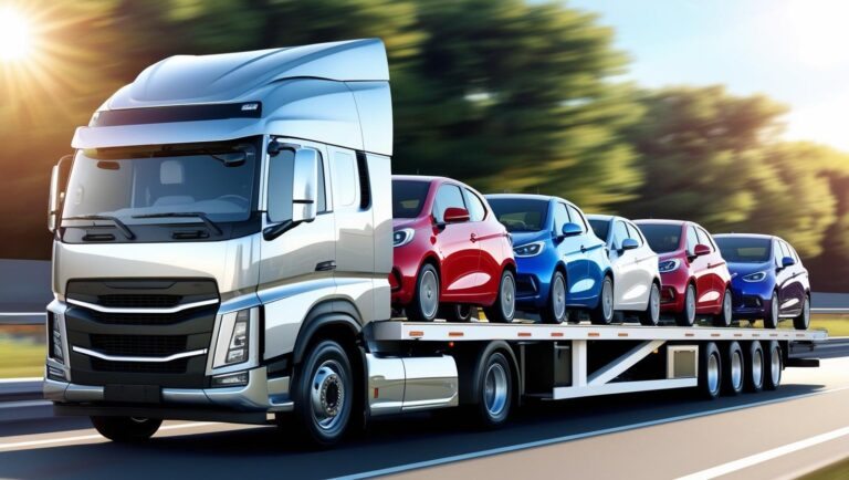 transporte de veículos corporativos